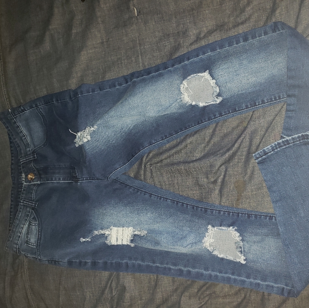 Boys ripped jeans size 16